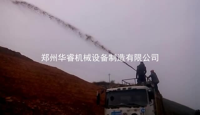 華?？屯羾姴C廠家西藏拉林高速邊坡綠化客土噴播機噴播項目視頻